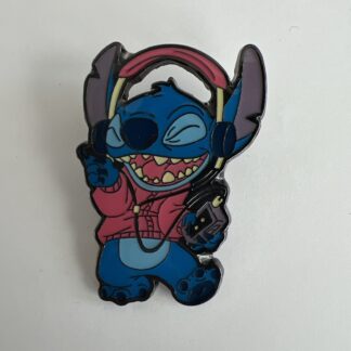 Loungefly Stitch Headphones Listening to Music Disney Pin E5