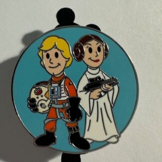 Luke Skywalker and Princess Leia Star Wars Cute Duos Starter 2024 Disney Pin C1