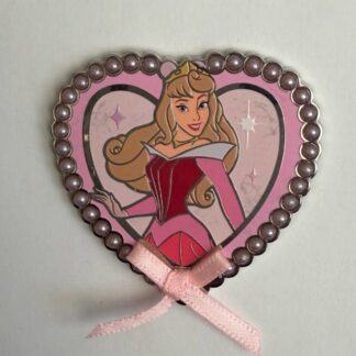 MII Aurora Princess Portraits Pearl Frames Real Ribbon 2026 Disney Pin H7