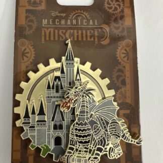 Maleficent Dragon Cinderella Castle Sleeping Beauty Mechanical Disney Pin (B)