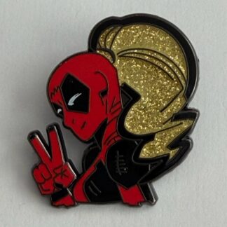 Marvel Pin Deadpool And Wolverine Ladypool Glitter Disney Pin H7
