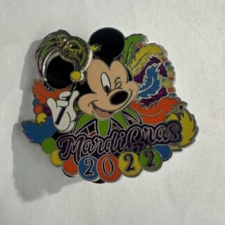 Mickey Mardi Gras 2022 Mask Slider Disney Pin (D3)