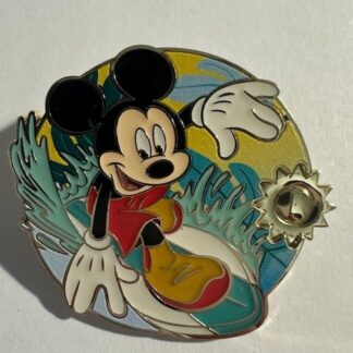 Mickey - Surfing - Summer - Gold Sun 2025 Disney Pin B3