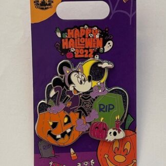 Minnie As A Cat Halloween Pumpkins RIP Disney Pin (B)