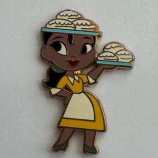 Princess and the Frog Tiana Serving Beignets Head and Tray 2019 Disney Pin H5