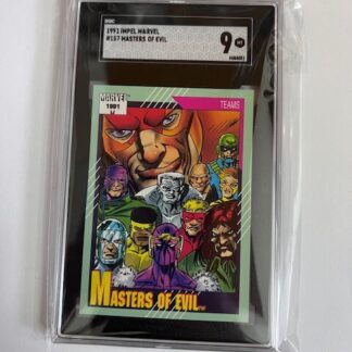 SGC 9 1991 Impel Marvel #157 Masters Of Evil PSA 9