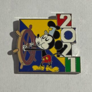 Steamboat Willie - Dated 2021 Mickey Mouse and Friends - Mystery Disney Pin G1