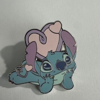 Stitch w/ Cursive Hearts Stitch  Blind Box - Loungefly 2025 Disney Pin