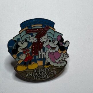 TDR Mickey Minnie Mouse Ambassador Hotel 7th Anniversary LE Disney Pin (B2)