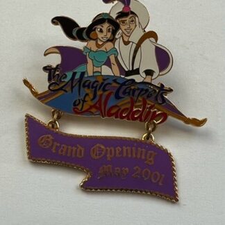 The Magic Carpets Of Aladdin Grand Opening 2001 Dangle LE Disney Pin (A1)