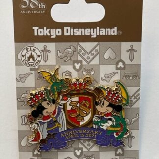 Tokyo Disney Resort Pin 2021 TDL 38th Anniversary Mickey Minnie (B)
