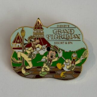 WDW Disney's Grand Floridian Resort Spa Mickey Goody Donald 2004 Disney Pin H7
