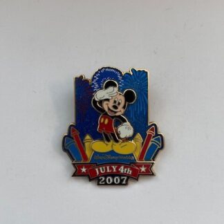 WDW July 4, Hidden 2007 Mickey Mouse Patriotic Salute LE Disney Pin (A6)