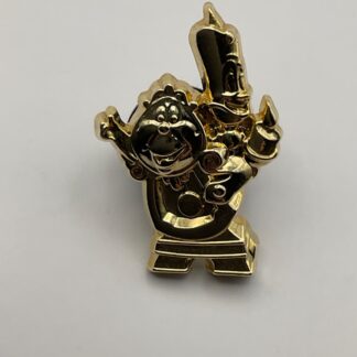 Walt Disney Anniversary Tiny Kingdom Fab 50 Gold Statue Pin Cogsworth F7