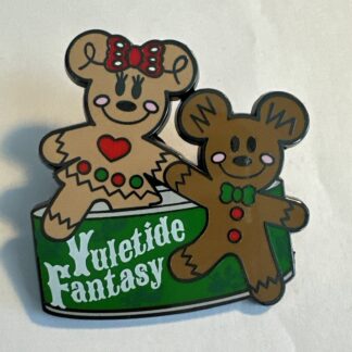 Walt Disney World 2015 Yuletide Fantasy Tour Pin Gingerbread Mickey & Minnie A2