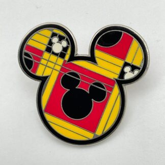 2010 Disney Pin First Release Mickey Head Icon Checkerboard H7