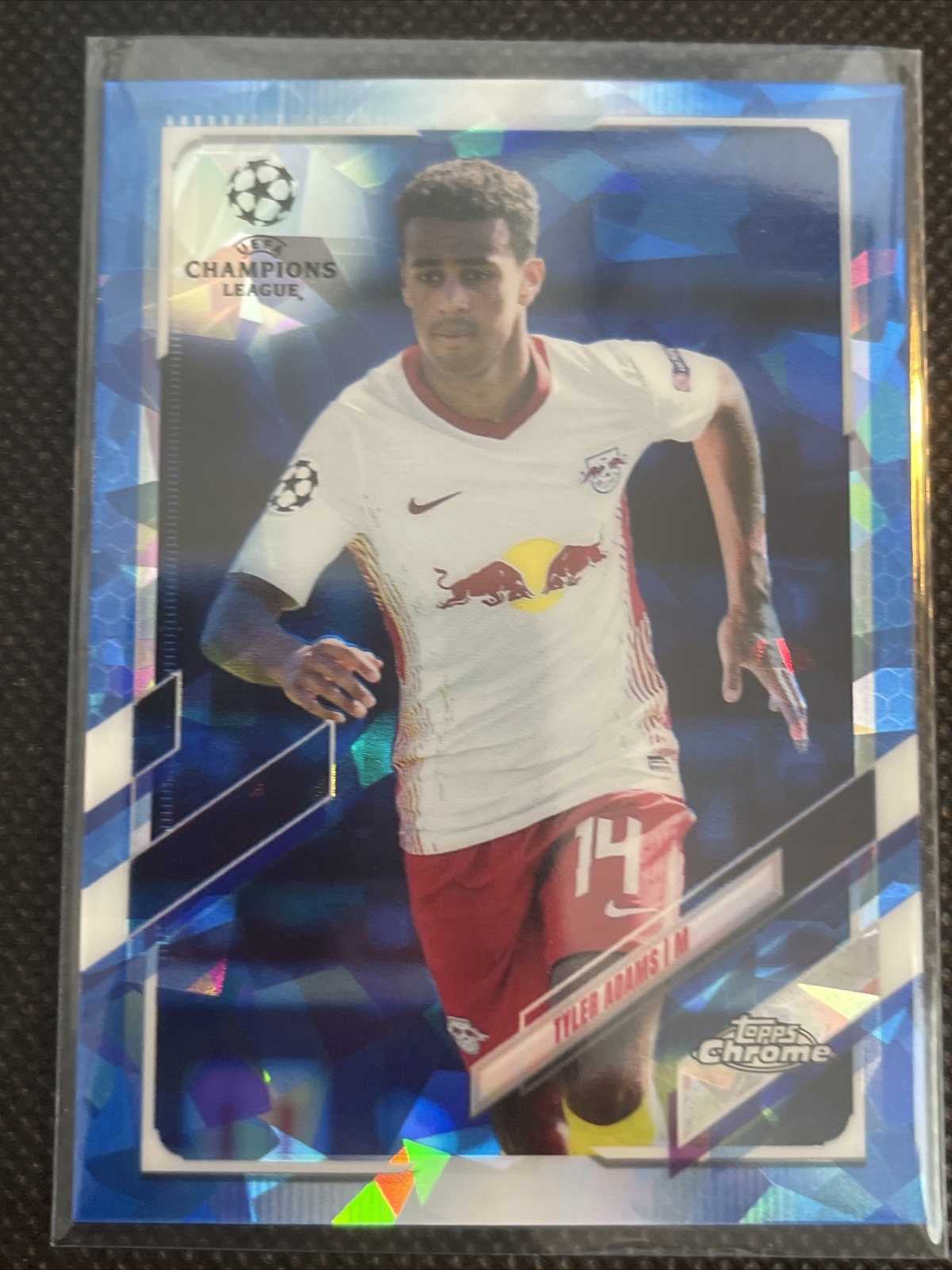 2020-21 Topps Chrome UEFA Sapphire #73 - Tyler Adams - Leipzig
