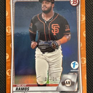 2020 Bowman Draft 1st Edition Orange Foil /25 Heliot Ramos #BD-79