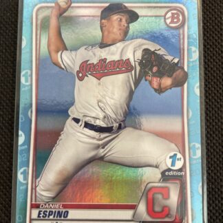 2020 Bowman Draft 1st Edition ROOKIE SKY BLUE #BD-26 DANIEL ESPINO INDIANS