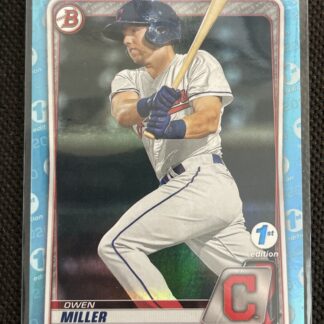 2020 Bowman Draft 1st Edition Sky Blue Foil Owen Miller #BD-159