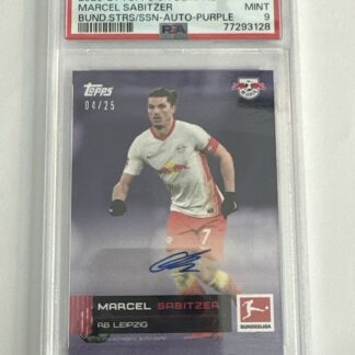 2021 On Demand Bundesliga Stars Purple /25 Marcel Sabitzer Auto PSA 9