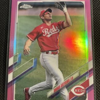 2021 Topps Chrome Shogo Akiyama Pink Refractor #206 Cincinnati Reds