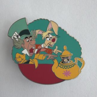 2025 Disney Parks Alice In Wonderland Mad Hatter March Hare Dormouse Pin G2