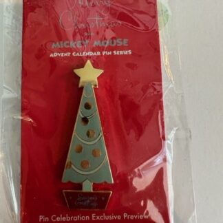 Advent Calendar Merry Christmas Tree Gold Star Disney Pin (B)
