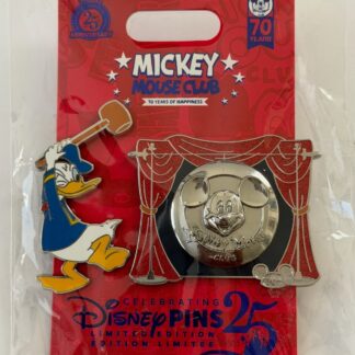 Angry Donald Set - Mickey Mouse Club 70th Anniversary Series 2025 Disney Pin B