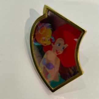 Ariel Disney Little Mermaid Lenticular Puzzle Mystery Pin Saxophone Flounder F4