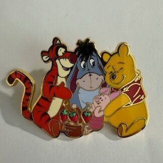 BoxLunch Tigger Pooh Eeyore Strawberry Free D Pooh & Friends 2025 Disney Pin D4