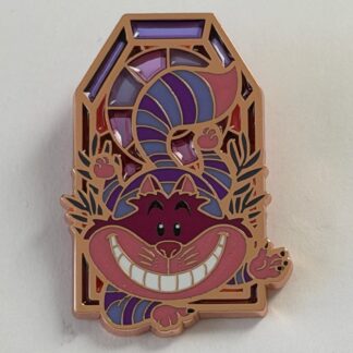 Cheshire Cat Chibi  Stained Glass Windows PALM Pink A La Mode 2026 Disney Pin H1