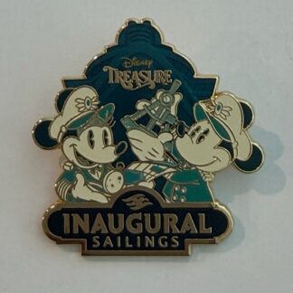 DCL Captains Mickey and Minnie Disney Treasure Inaugural Sail 2024 Disney Pin H9