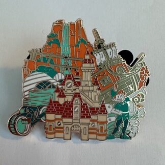 DIS Shanghai D23 Parks Around The World Castle Peter Pan Disney Pin (D6)