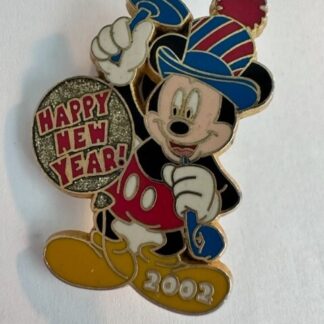 DISNEY HAPPY NEW YEAR 2002 MICKEY Disney Store 12 Months of Magic Pin  (C5)