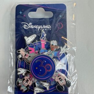 DLP 30th Anniversary Donald Goofy Mickey Minnie Spinner Disney Pin (B)