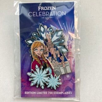DLP Paris Frozen Celebration Anna Castle Snow Flakes  Disney Pin LE B