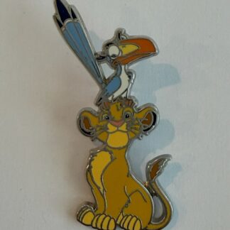DLP - Simba and Zazu OE Paris Zazu on Simba Head 2018 Disney Pin H5