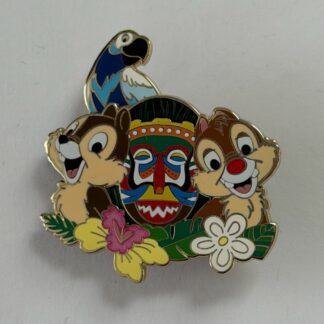 DLR - Annual Passholder - Enchanted Tiki Room - Chip N Dale 2020 Disney Pin H0