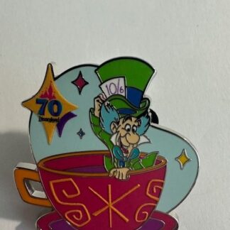 DLR - Mad Hatter - Tea Party Ride - Disneyland 70th Anniversary Disney Pin D1