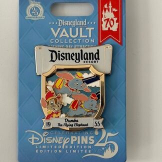 DLR Timothy Q. Mouse Dumbo Flying Elephant Opening Day Vault 025 Disney Pin B