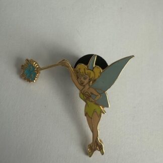 DLR Tinker Bell With Blue Wand Legs Crossed Peter Pan Disney Pin (D4)