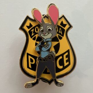 DS Disney Zootopia Zootropolis - Judy Hopps Police Officer Badge LE Pin F6