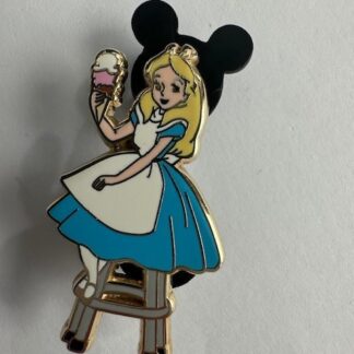 DSF - Pin Trader Delight PTD - Alice on Stool DSSH 2012 LE 300 Disney Pin E2