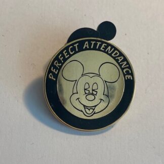 DSSH DSF Perfect Attendance Mickey Mouse Cast Employee Pin VHTF Disney Pin (B0)