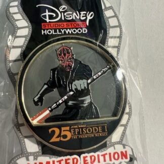 DSSH Darth Maul Red Light Saber Phantom Menace 25th Anniversary Disney Pin (B)