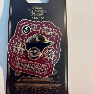 DVC DCL Member Cruise Line Wish Inaugural Voyage LE Disney Pin (B)