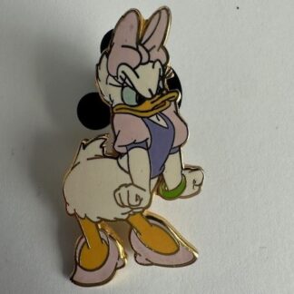 Daisy Duck - Angry Closed Fist Waffle Back Disney Pin E7