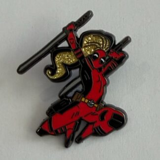 Deadpool And Wolverine Ladypool Glitter Enamel Pin Marvel Disney Pin H7