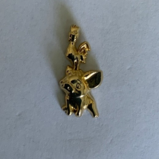 Disney 50th Anniversary Tiny Kingdom Gold Color Pua Hei Hei Pin LR Pin (H1)